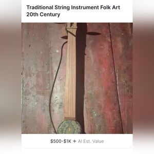 Traditional String Instrument Folk Art